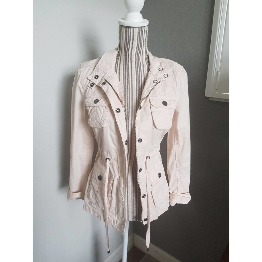 Calvin Klein light pink trench coat jacket